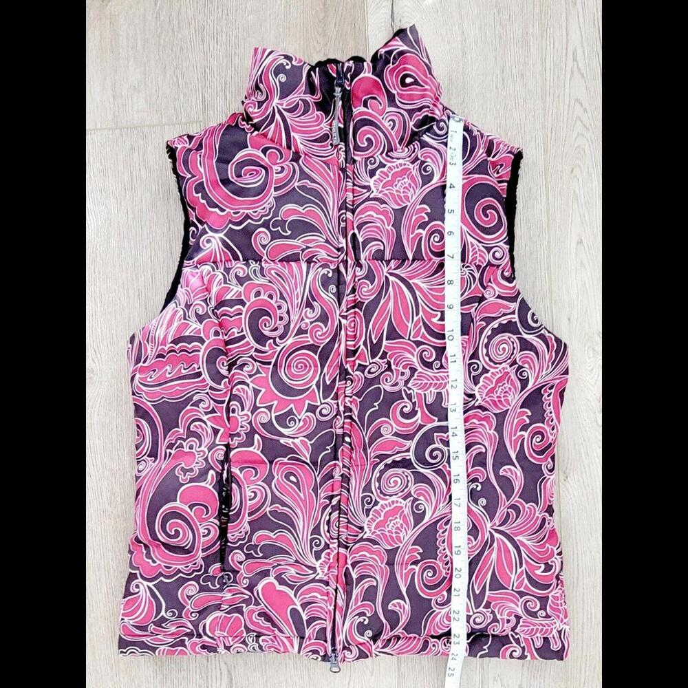 Athleta Puffer Vest Double Zip Front-Women Size Medium